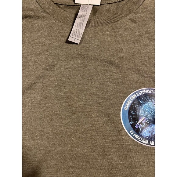 NEW Marine Corps Cyberspace Battalion 652 Cyber Protection T-Shirt LARGE - Picture 4 of 8